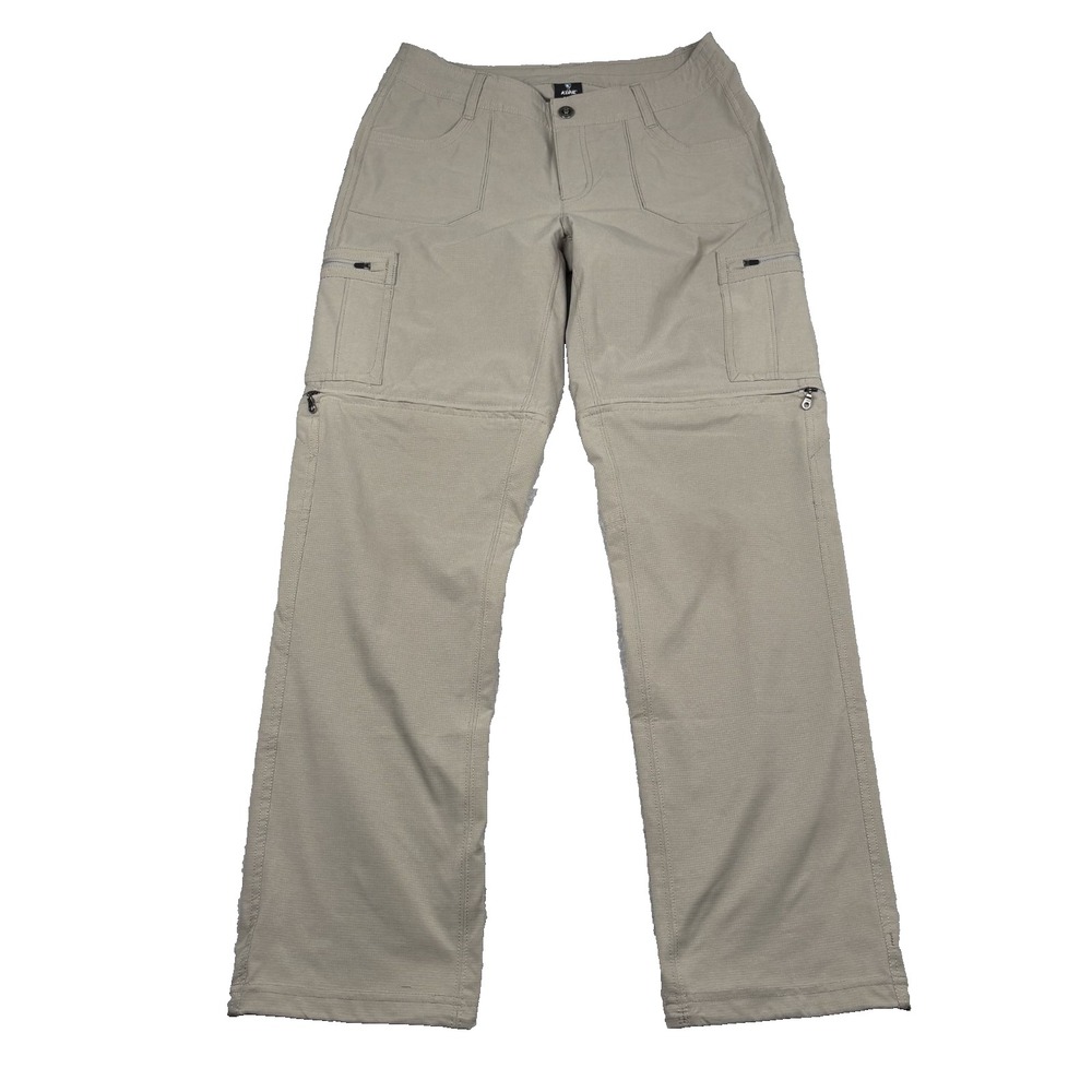 KÜHL Horizn RECCO Convertible Pants Women's 6367 Hiking Zip Off Khaki Size 8